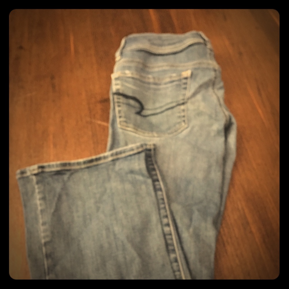 Dark blue jeans super stretch boot leg 6